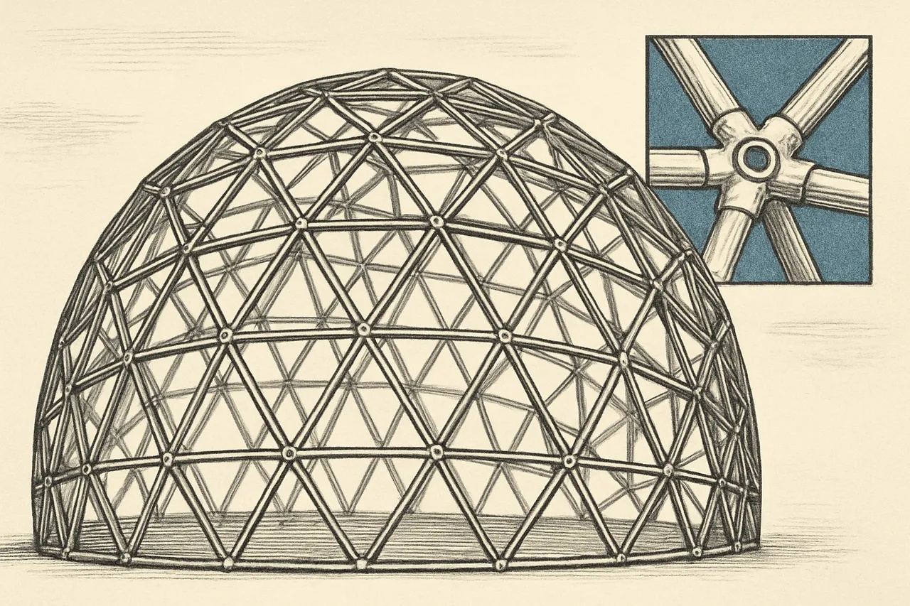 Buckminster Fuller Patented a Dome That Gets Stronger as It Gets Bigger
