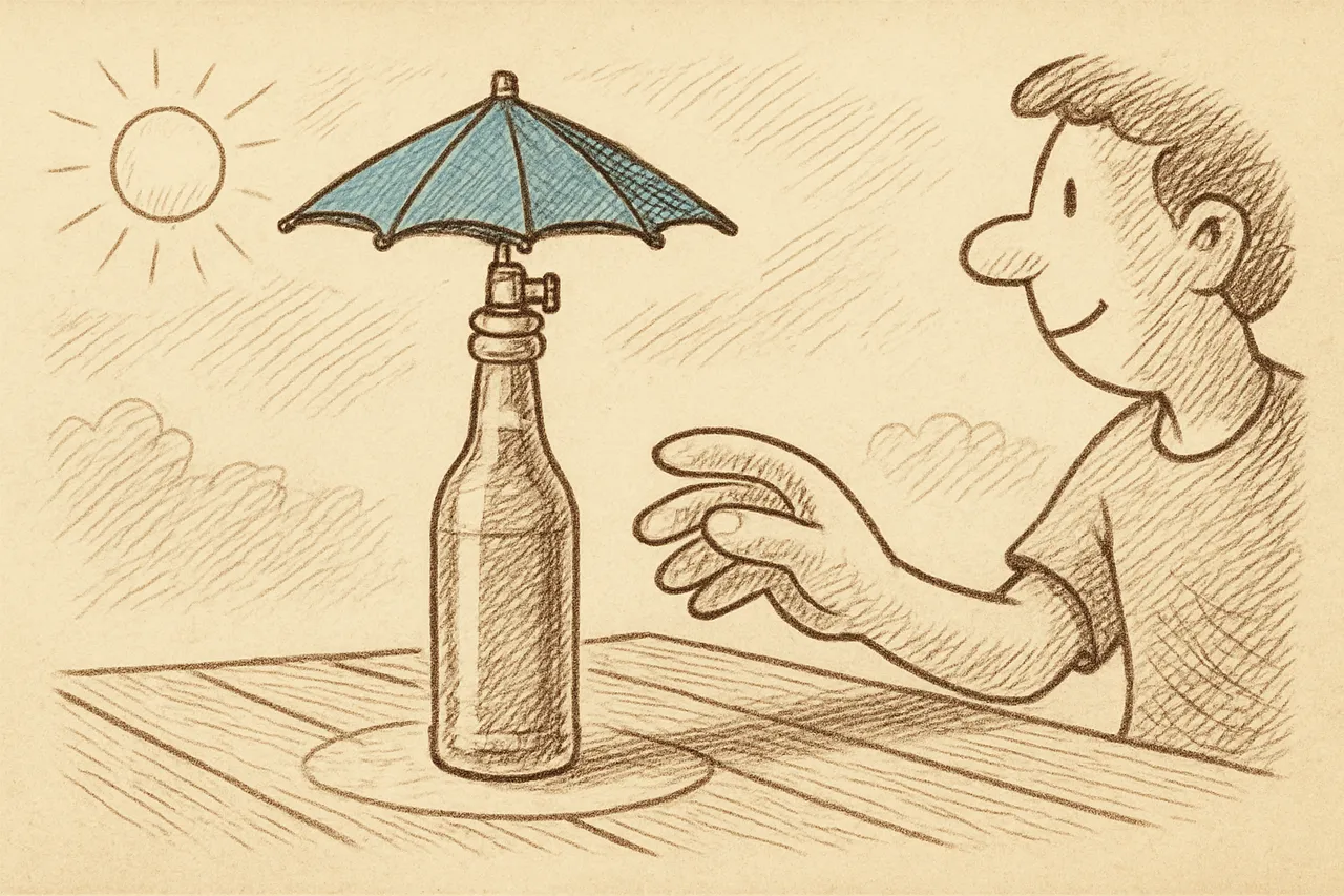 The Beerbrella: A Tiny Umbrella Whose Only Job Is to Shade Your Beer