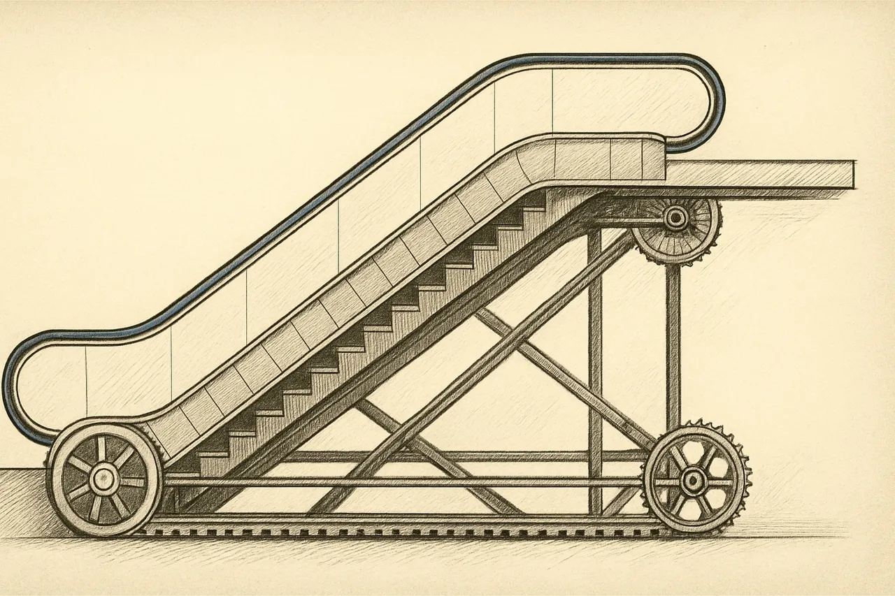 The Escalator Was Patented in 1859. Nobody Built One for Thirty Years.