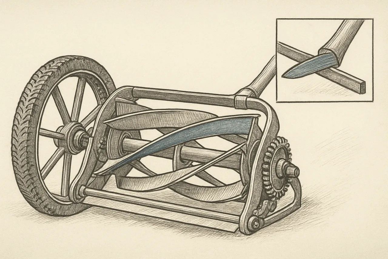 The Lawn Mower Is a Carpet Mill Machine Somebody Pointed at the Ground