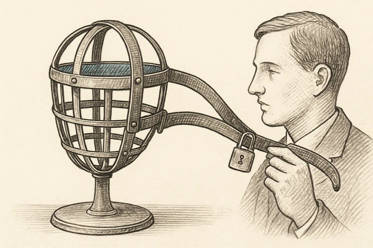 The Patent for a Mask That Physically Stops You From Eating