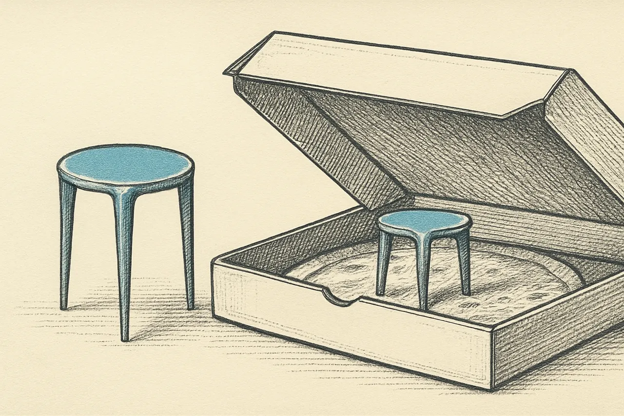 Illustration for Someone Patented the Little Plastic Table in Your Pizza Box
