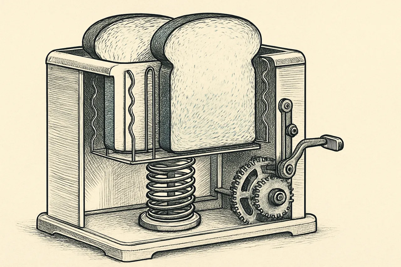 A Factory Mechanic Got Tired of Burnt Toast in the Company Cafeteria and Patented the Timer That Ejects It