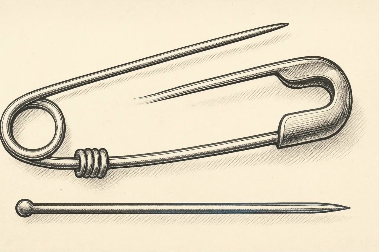 The Safety Pin Was Invented in Three Hours to Pay Off a $15 Debt