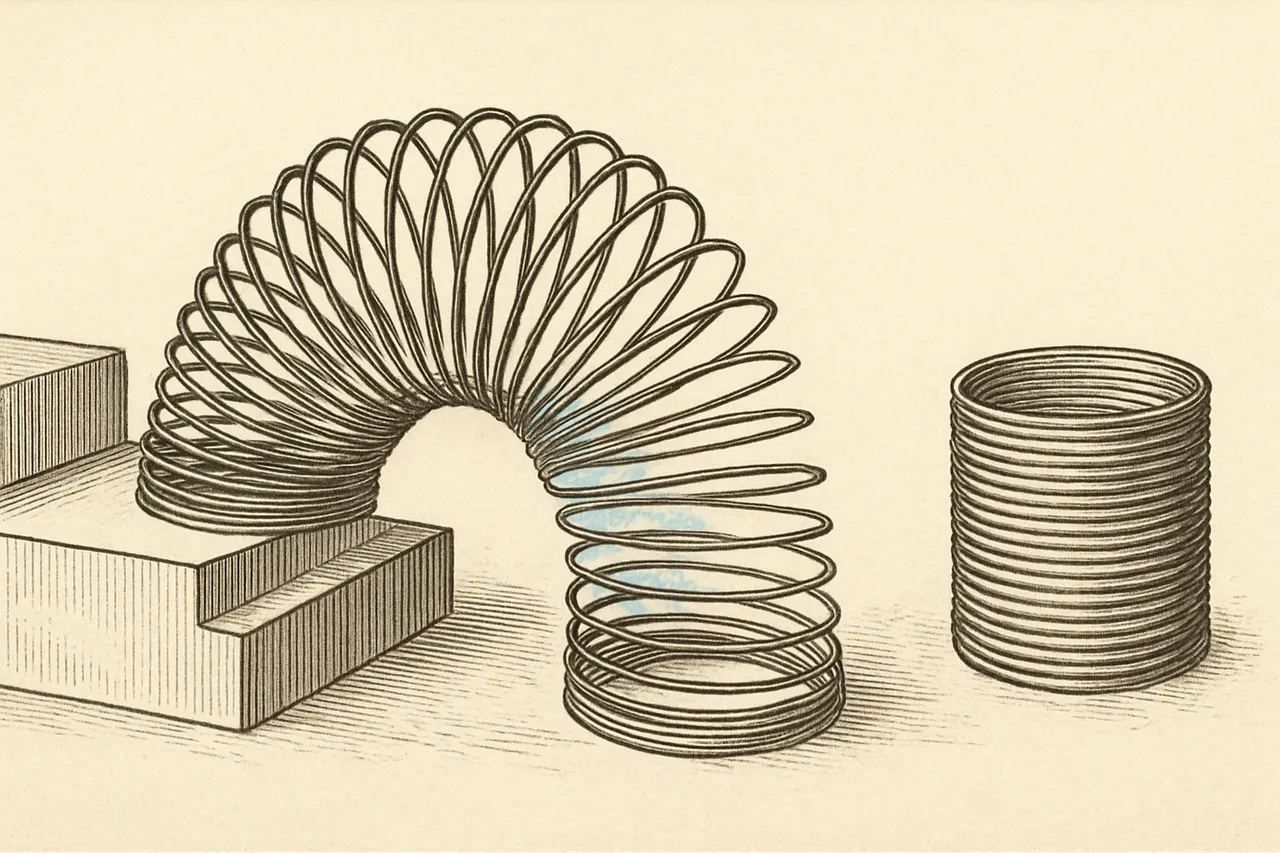 The Slinky Was a Failed Naval Instrument That Fell Off a Shelf and Walked Away