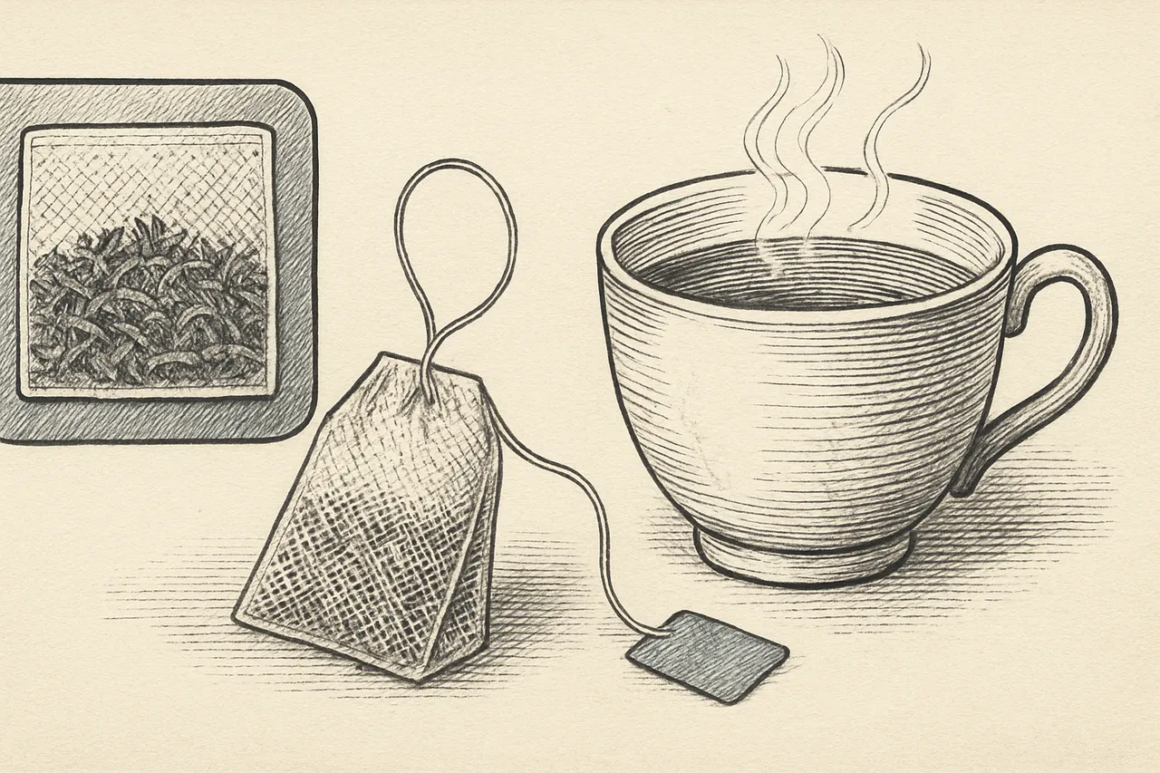 Illustration for The Tea Bag Was a Sample Pouch. Customers Brewed the Whole Thing and Nobody Corrected Them.